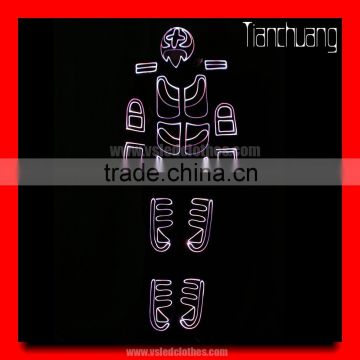 Programmable LED Tron Costume, Wireless DMX512 LED Robot Costume