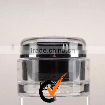 Black Shangyu Cosmetic Acrylic Round 60ml gram Jars
