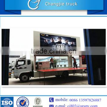 Digital full color mobile led screens truck