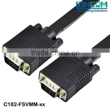 Flat Tpye Low Loss High Speed SVGA Cable Male to Male Cable