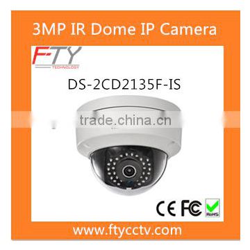 Genuine Hikvision Vandal-Proof IR Night Vision Dome DS-2CD2135F-IS IP Camera For H.264 NVR