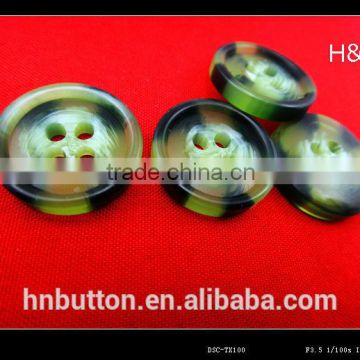 16L eco-friendly resin 4 holes button for T-shirt