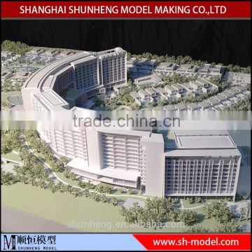 architectural miniature scale model making for residential apartment building