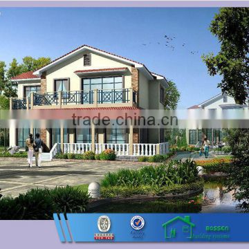 BV verified 350M2 luxury prefab steel structure villa