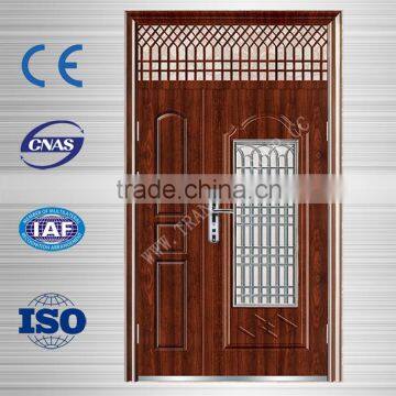 1.5 door leaf steel exterior door / enterior steel door