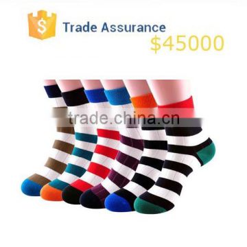 Fashion Men Soft Stripe Colorful Casual Dress Socks , Sport Sock, Man Custom Sock