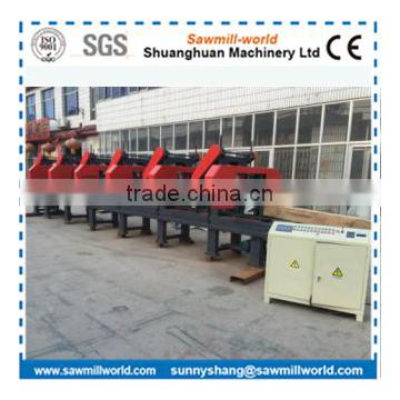 Large electric multiple heads band saw wood