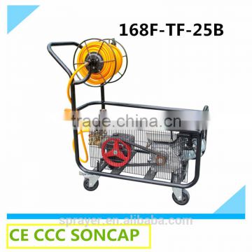 high pressure agricultural plunger pump with petrol gasoline engine (168F-TF-25B)