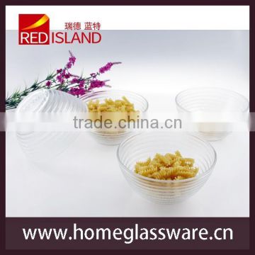 glass factory supply hot sale Crystal ROUND Salad BOWL & DISHES Circle Design