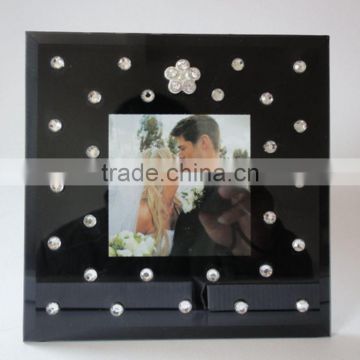 2015 new style Decorative made in china size 3'' x 3'' glass photo frames designs