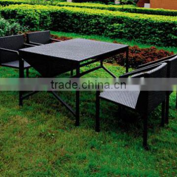 PE Rattan Aluminium Dining Table&Chair L90612-3