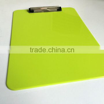 A4 PS green environmentally friendly medical record paper clipboard