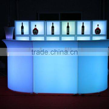 modern led mini bar counter led bar table, led lighted furniture