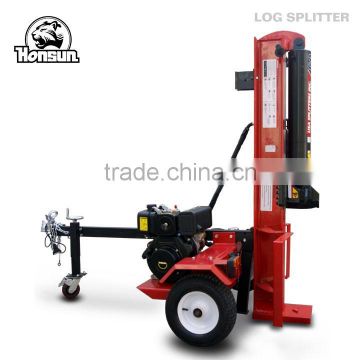 Germany Hanover Fair exhibited forestry machinery with hydraulic cylinder China cheap diesel engine log splitter 50ton