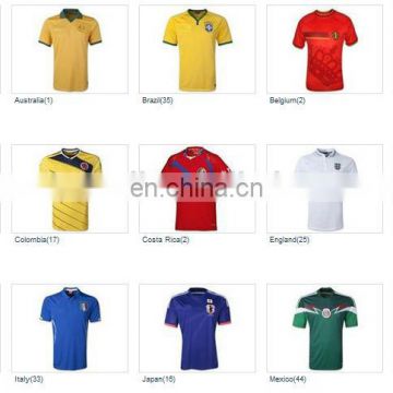 Hot sale 14/15 soccer uniform , soccer uniforms,thailand quality soccer wear
