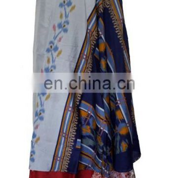Vintage Silk Magic Reversible Skirt Sarong Wrap Skirt Dress