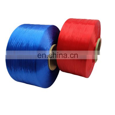 Knitting yarn bright in dope dyed color polyester fdy 1000d