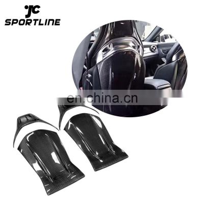 Carbon Fiber Seat Back Trim Covers for BENZ CLA45 A45 W205 C63 4 PC/Set