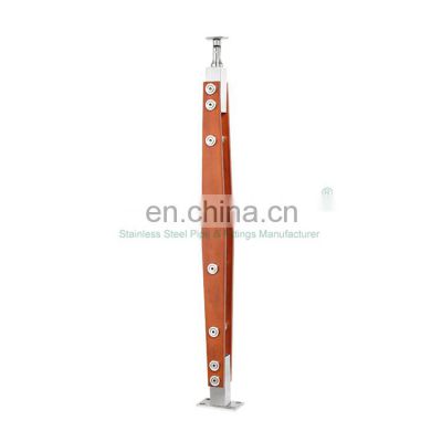 A102 Factory Inox Ss Pipe Slotted Tubes Baluster Stainless Steel Deck Tube Post Handrail