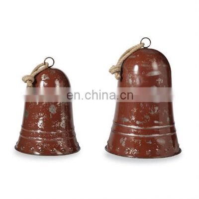 copper antique Christmas bells