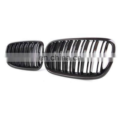 carbon fiber style E70 E71 grill for BMW X5 X6 high quality bumper grill front kindly grill for BMW X series E70 E71