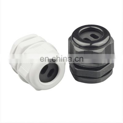Durable black white nylon cable gland IP68 waterproof nylon cable gland