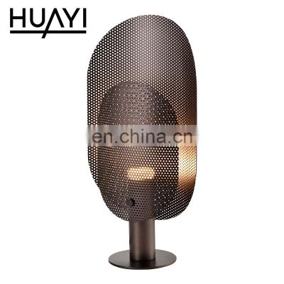 HUAYI Factory Wholesale Aluminum 6.8w Indoor Bedroom Office Room Modern Decoration Acrylic Led Table Lamp
