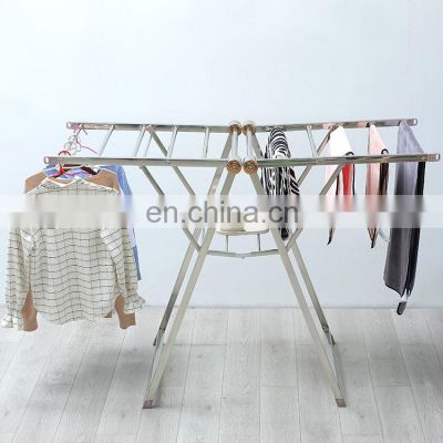 Wholesale High Quality Stainless Steel Square tube Clothes Drying Rack wholesale bangkok metal clothes hanger