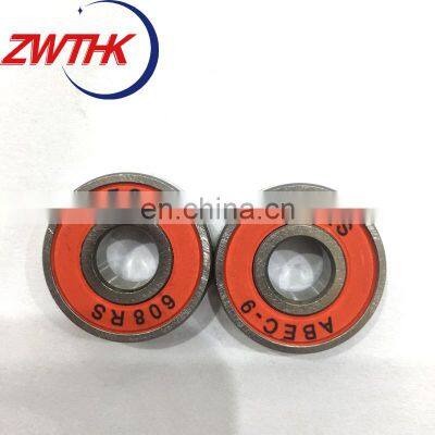 Silver black red orange seven colors Skateboard bearing 608 deep groove ball bearing