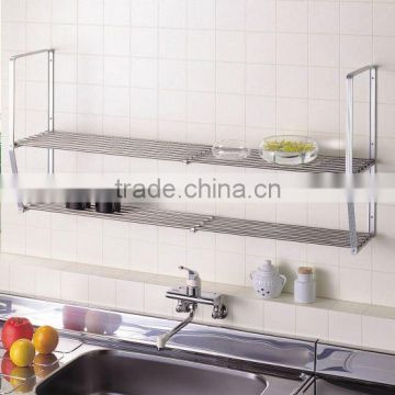 best selling stainless steel dish drainer for kitchen, bathroom etc. with width adjusting function made in Japan