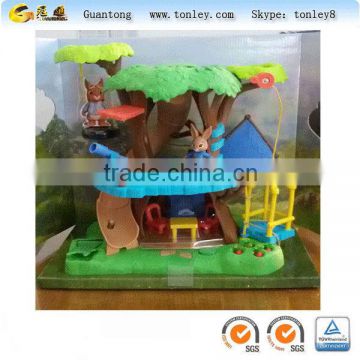 forest bear tree house plastic toys mold and injection molding