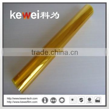 Gold Silver glass window film sheet for building decoration with high UV rejection