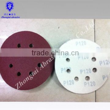 5" round sand paper with 8 holes