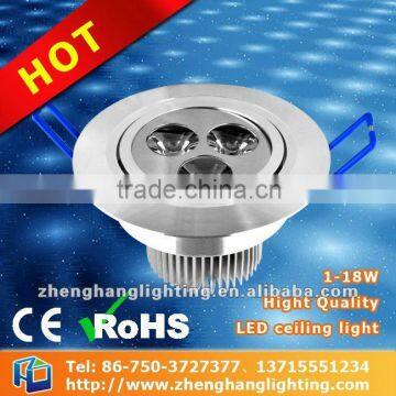 3W cool White/Warm whihe high Power LED Recessed Ceiling Downlight led lamp