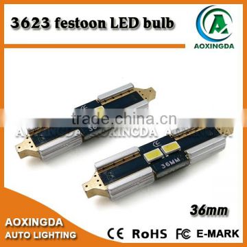 High quality error free 2 smd led auto light canbus festoon 36mm