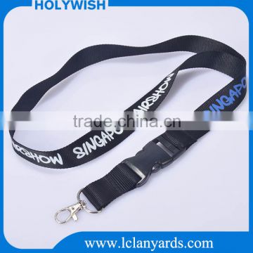 Fashional custom printed promotional polyester lanyard in China factory