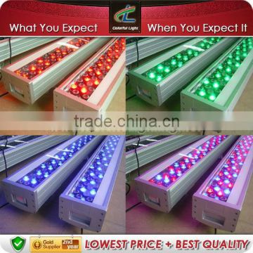 DMX512 RGBW IP65 CE and ROHS 144*1W linear wall washer LED