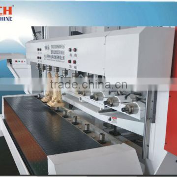 Multi-heads columns engraving machine /four-axis linkage/8 spindles/AC servo/4th control system