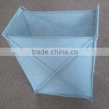 Fashional blue foldable fabric laundry basket