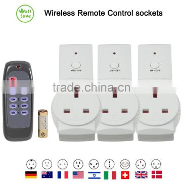 Smart Wireless Remote Control Socket Switches UK Plug K09 3+1