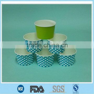 Customerized printing ice cream paper food container/ Logo printed ice cream paper bowl manufacturer and factory