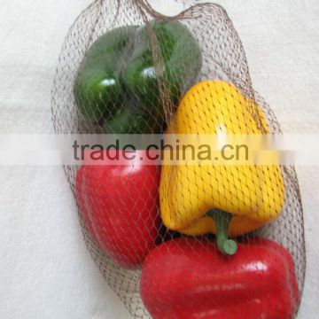 2015 New Artificial Fake vegatables Artificial Polyfoam pepper Packed in Plastic Gift Bag House Decoration
