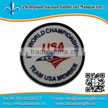 high quality factory custom embroidery tag no min order