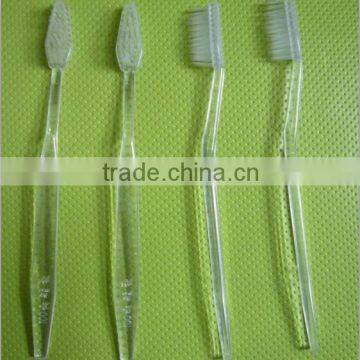 Hotel cheap high quality hotel toothbrush transparent toothbrush