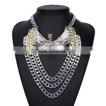 New Design Lady Bib Statement Noble exaggerated Chain Pegasus Luxury necklace