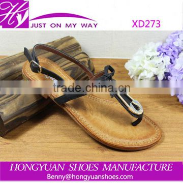most popular ladies flat sandals, top quality charming sandal shoes