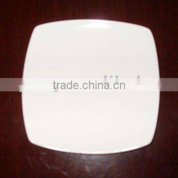 pure white square plate