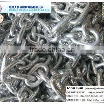 U1 galvanized studless link anchor chain for ship with CCS