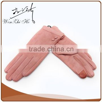 Touchscreen Faux Suede Cycling Hand Gloves/working gloves For Ladies