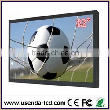 32 inch lcd quad video monitor, wall monuted CCTV video monitor